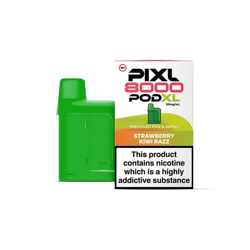 Strawberry Kiwi Razz PIXL 8000 Prefilled Pods